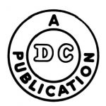 DC Comics logo - A Publication. A simple circle in black & white