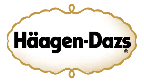 Nonsense words for the name Häagen-Dazs but the letter H stands out and makes the logo memorable. 