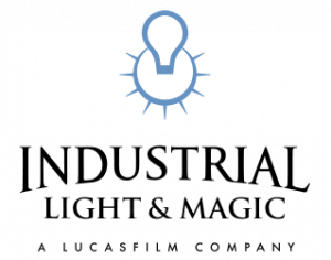A lightbulb sticking out from inside a sun. Industrial Light & Magic A Luucasfilm Company