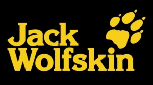 J for Jack Wolfskin. A paw print in yellow. Simple and classy logo