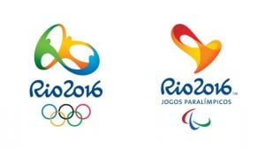 Rio 2016 olympics logo design versus Rio 2016 Paralympics logo. Colorful shapes with no apparent form