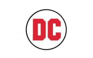 A round ring with the two letters DC in red.