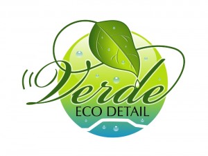 Color science can be very complex. Verde Eco detail is a fine example in showing the color gradients green to blue for an environmental fridnlt leaf and circular logo with water drops.