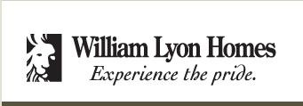A logo for William Lyon Homes. A lion's head on the back of a business card to brand homebuilders business. 