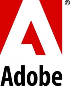Super smart typography for Adobe logo design. The use of negative space is subtle. 