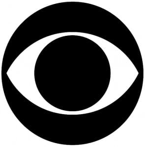 Black and white Egyptian Eye of Ra for CBS logos with C 