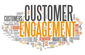 Collection of words on the topic of customer engagement