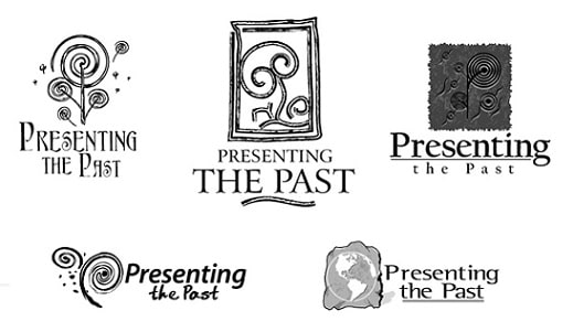 The logo process was kick started with 5 initial logo design for the company called Presenting the past 