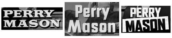 Leal logos for Perry Mason. 