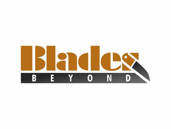 Blades Beyond shows a clever logo with a knife being the S and a knife at the same time. 