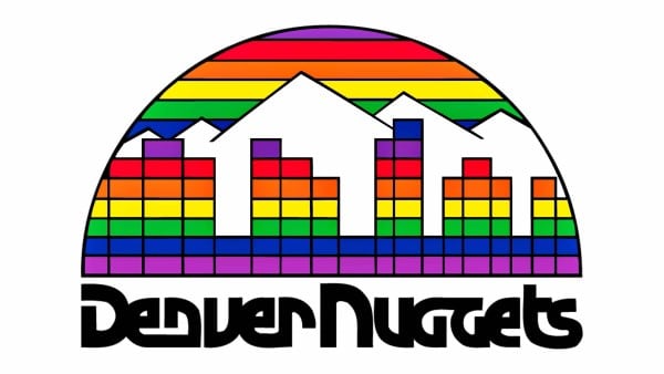 The Denver Nuggets. Difficult font an messy look. Worst sports logo