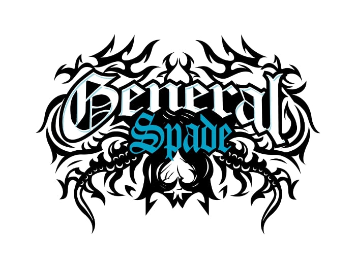 Music logo for General Spade. You can almost feel the flames in this clever logo