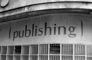 Publishing written in brackets.Level up your publishing company