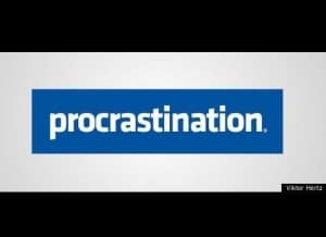 Procrastination instead of FB. Everybody can see it and it speaks from the soul. Honest logo design with a fun message. 