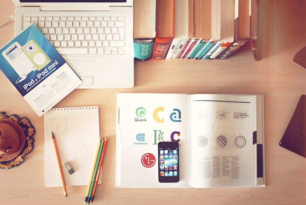 A great logo design is probably the most important thing you ever do for your start-up business. The image shows a book explaining how it's done