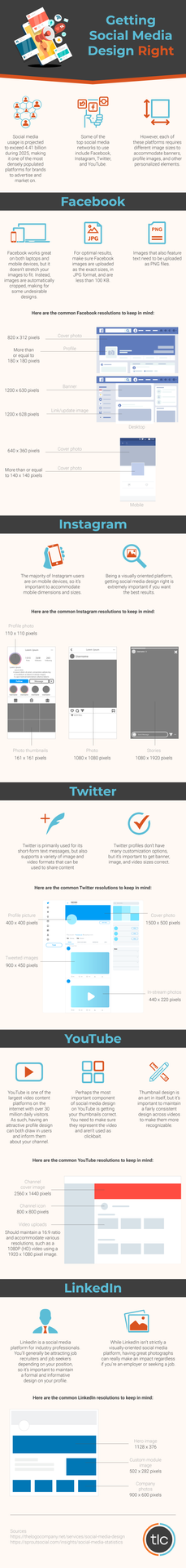 Getting the social media right is well really important or else you might not have a business. Make sure you cover all the channels with the perfect look.