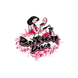 Backseat Divas joins a certain group of women together at the back of the bike. A colorful character logo