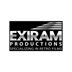 Exiram productions is one of the logos for entertainers that we have proudly created. Back and silver font always works well together