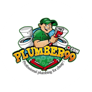 Character logos for plumbers are very common. This one stand out because he is so cheerful