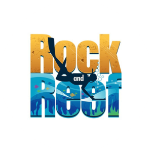 Clever logo design for Roch and Reef. The colors and font are simple but incredibly memorable