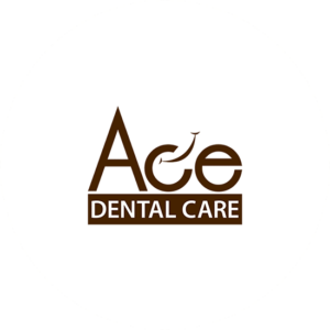 Ace Dental care has gone for brown look with a very simple font. Just a touch of creativity on the c in this dental logo design