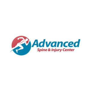 Advanced Sports & Injury Center decided on a blue and red circular medical logo with a man running inside the ball.