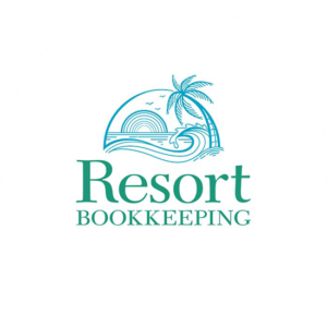 Resort bookkeeping also shows a holiday feel with a palm tree. Accounting logo designs can be anything you like.