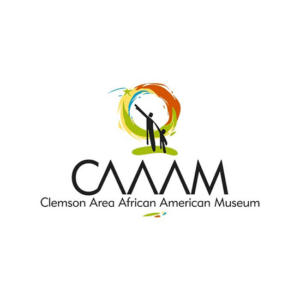 Event logo design for Clemson Area, African and American Museum. Colorful circular logo