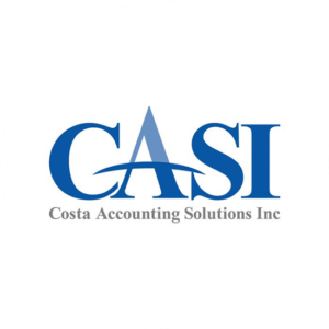 Costa accounting solutions Inc is among the classic looks for accounting logo designs