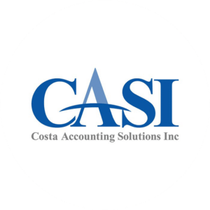 Costa accounting solutions Inc is among the classic looks for accounting logo designs