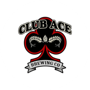 Drink logos for a tea company called brewing co. An ace in black and red.