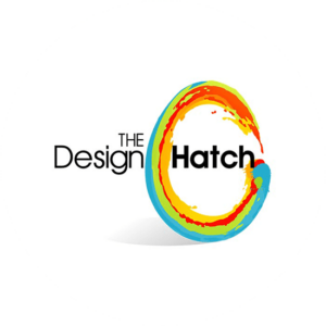 Logos for the arts can be anything you like. The Design Hatch has gone for a completely different look in the shape of an egg