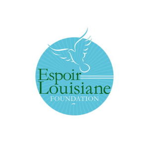 Espoir Louisiane means hope in french and this charity logo design has been created with a dove taking off into the sky for a new day.