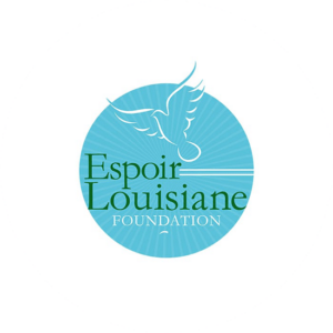 Espoir Louisiane means hope in french and this charity logo design has been created with a dove taking off into the sky for a new day.