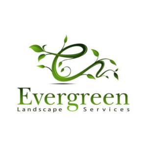 Landscaping logo design for evergreen. This log plays with the letter E and put leaves on it.
