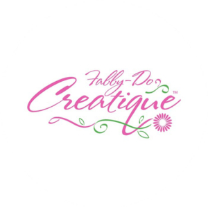 Craft logo for a boutique called Creatique. A romantic decorative font in pink