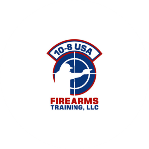 10-8-USA is a firearm training LLC where a man holds a gun
