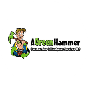 A Green Hammer illustrated a construction logo that wants to be environmental friendly.