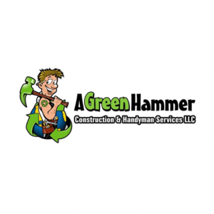 A Green Hammer illustrated a construction logo that wants to be environmental friendly.