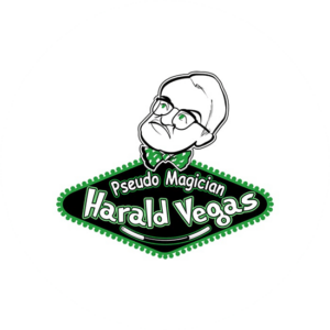 Another one of the big headed caricature logo designs. Harald Vegas