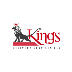 Kings Deliver Services LLC have a very royal looking transport logo design in the shape of a lion.