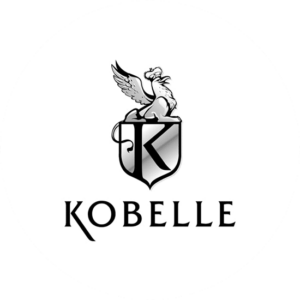 Coat of arms logo design for Kobelle with the royal lion