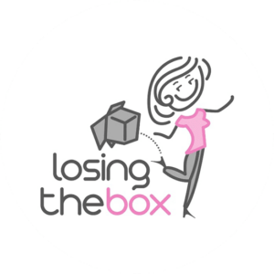 Logos for professionals can be created for any group. This is a fun character for Losing the box