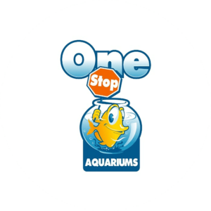 One Stop Aquariums animal logo design is so good. The stop sign makes it memorable
