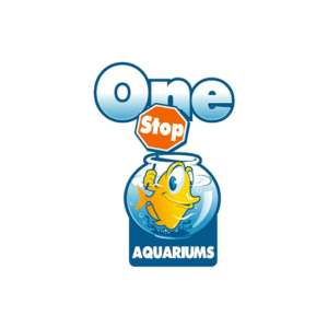 One Stop Aquariums animal logo design is so good. The stop sign makes it memorable