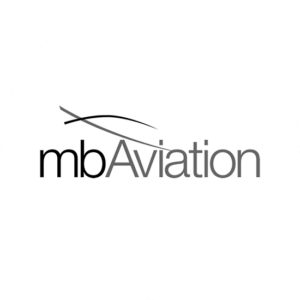 mb aviation is a company that created a simple but effectual aviation logo design a few years ago
