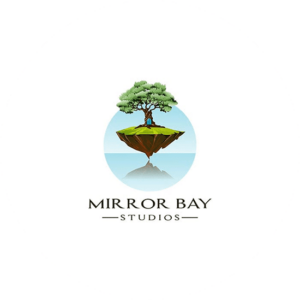 Entertainment logo design Mirror Bay. Spectacular logo