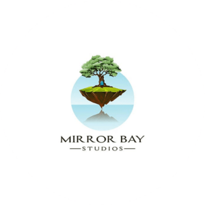 Entertainment logo design Mirror Bay. Spectacular logo