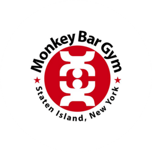 Fitness Logo for Monkey Bar Gym. Easily recognisable red logo