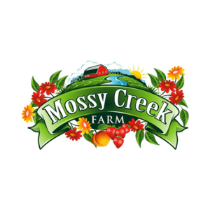 Mossy Creek Farm's new logo is very colorful with lots of flowers and summer colors